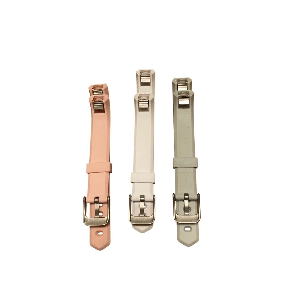 3 Pack Replacement Bands for Fitbit Alta & Alta HR Silicone Wristband Pink White